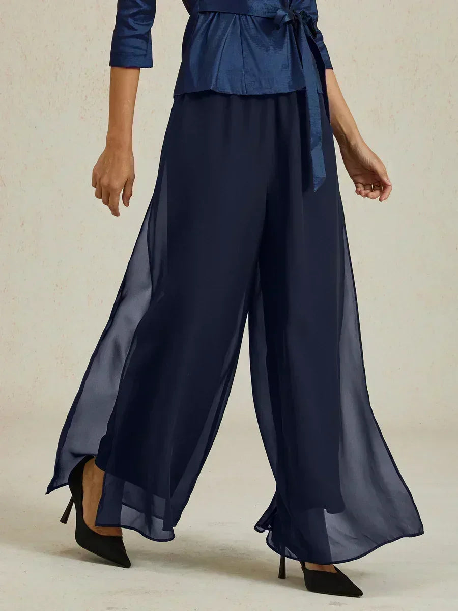 Fluressa | Pantalones de Fluidez con Dobladillo Rendido