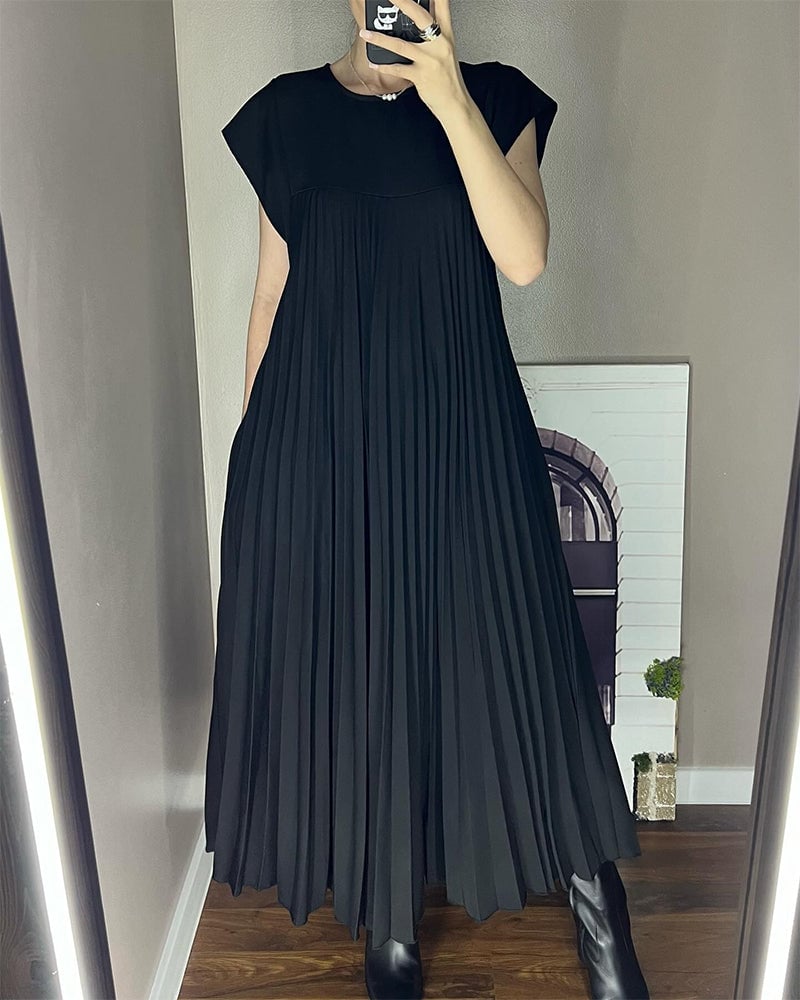 Sophia - Elegante Vestido Maxí Plisado