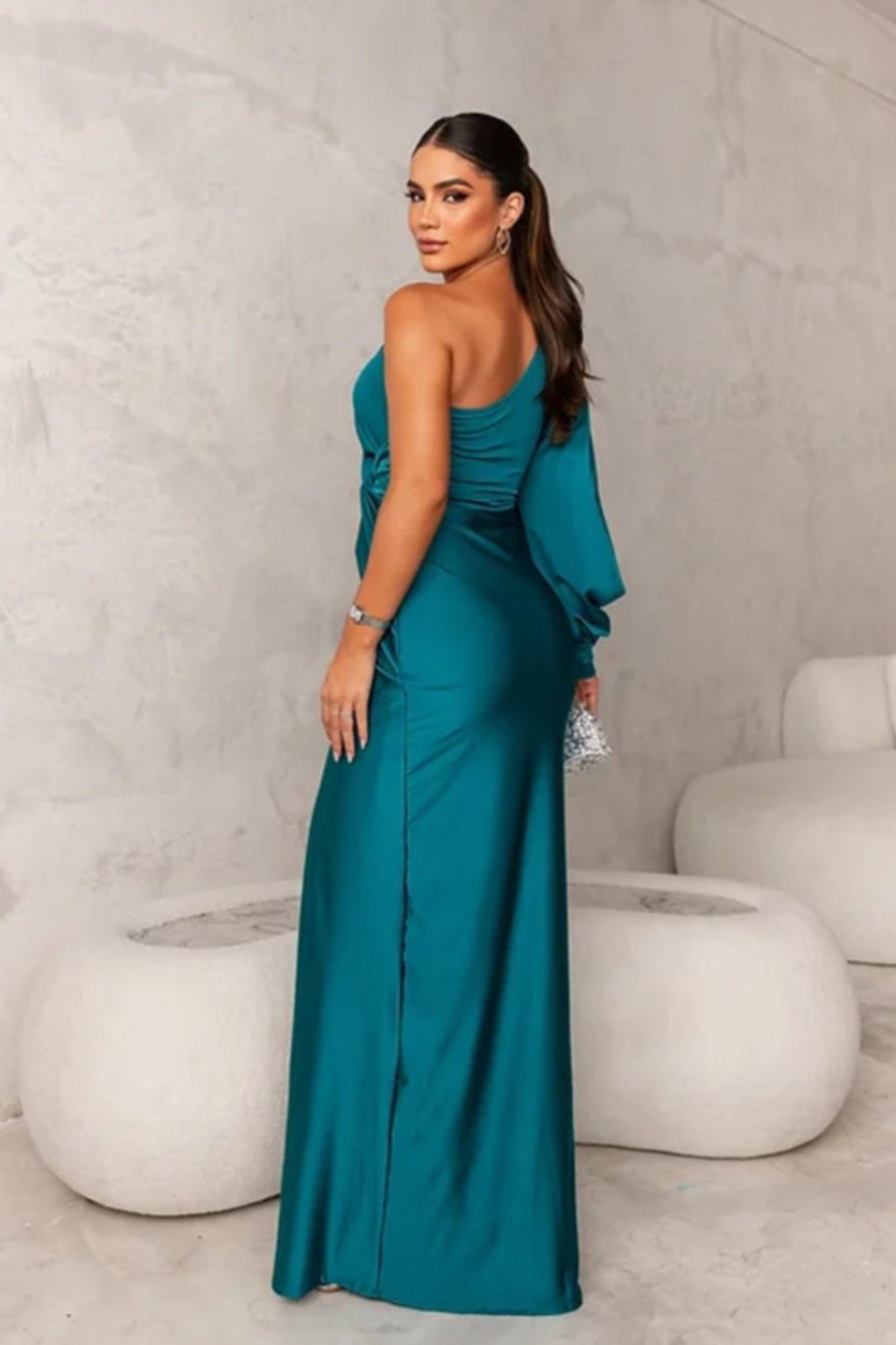 Estella™ - Vestido de Noche de Una Manga
