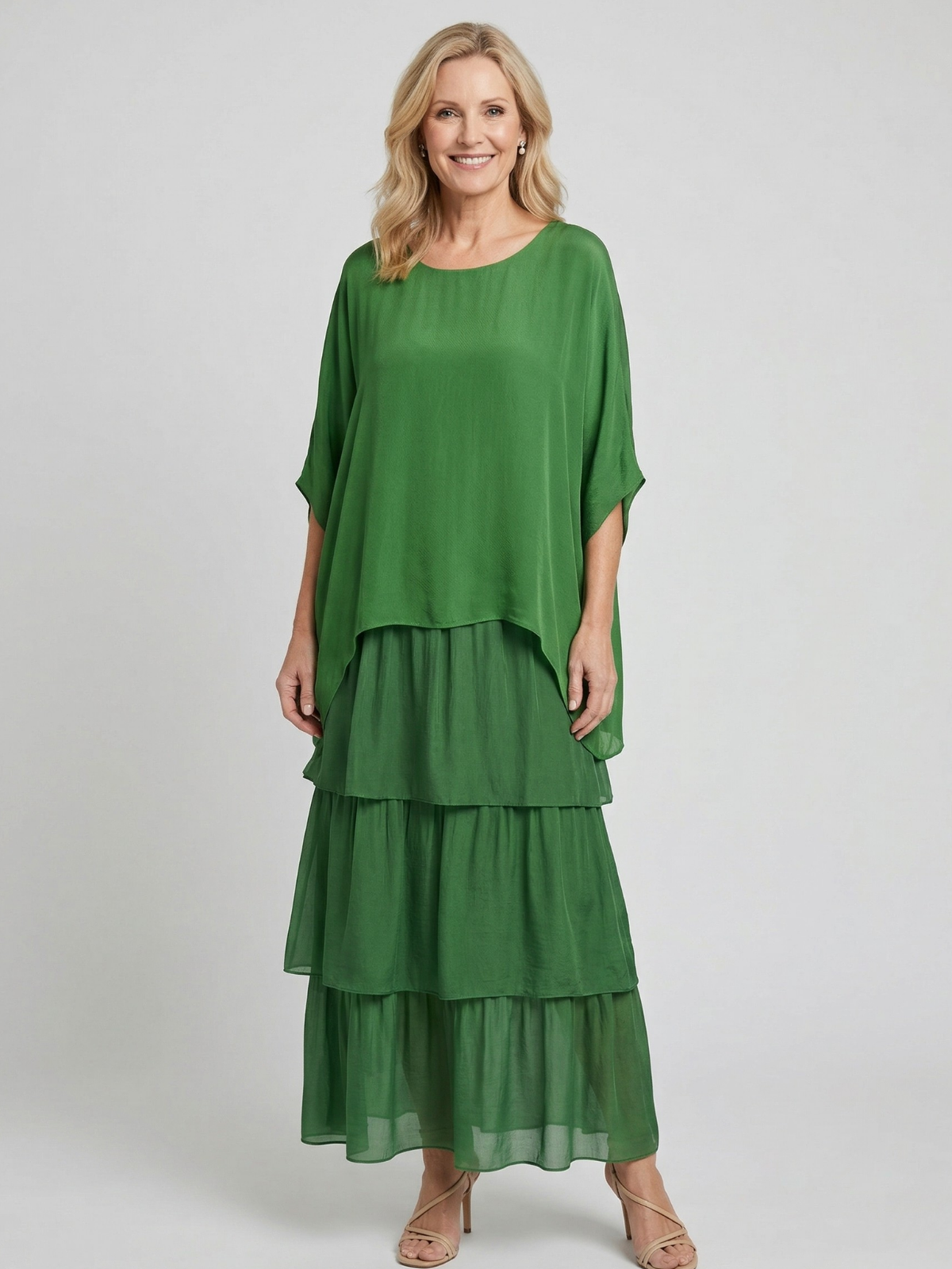Vestido Maxi Fluido Elegante Luna