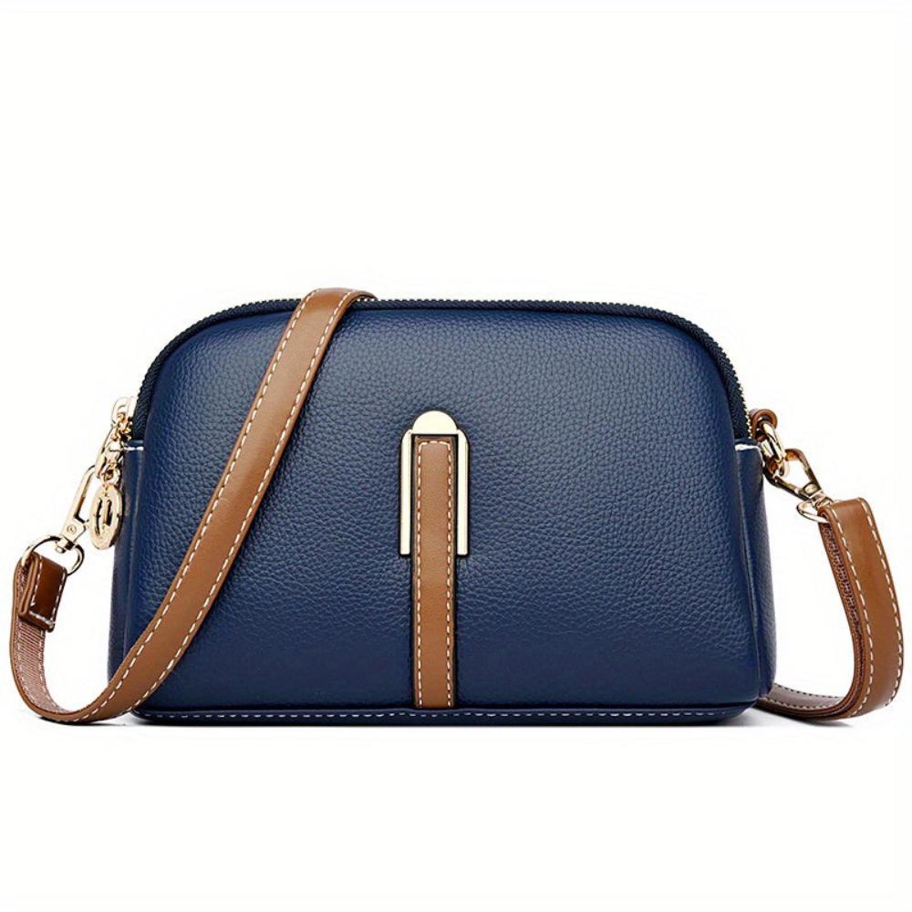 Bolso de hombro con textura "lichi" colorido Míla