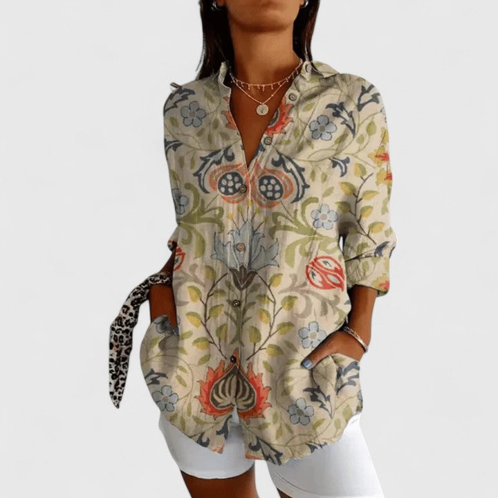 Katarine | Blusa Elegante de Flores