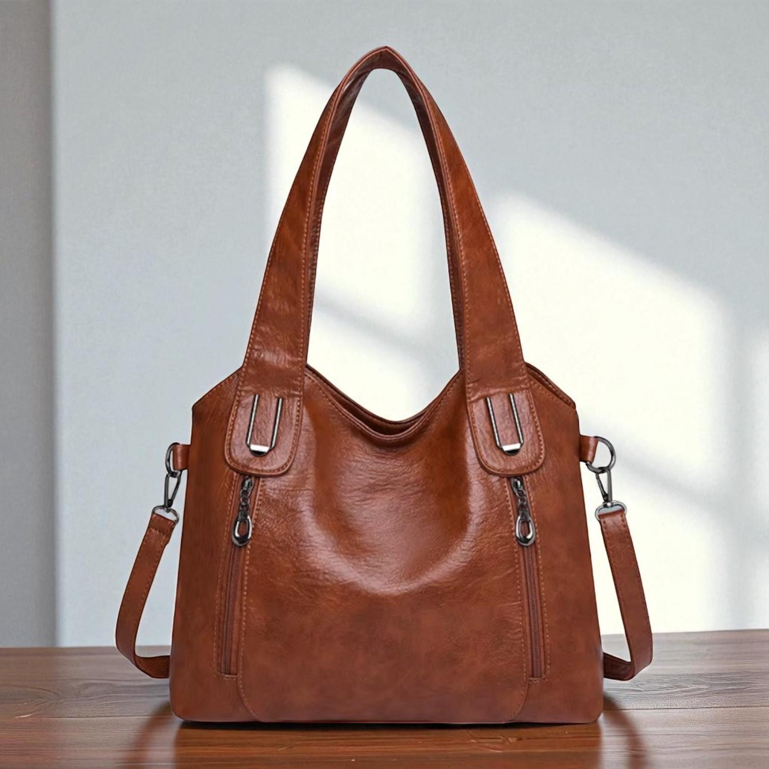 Bolso de mano retro para documentos