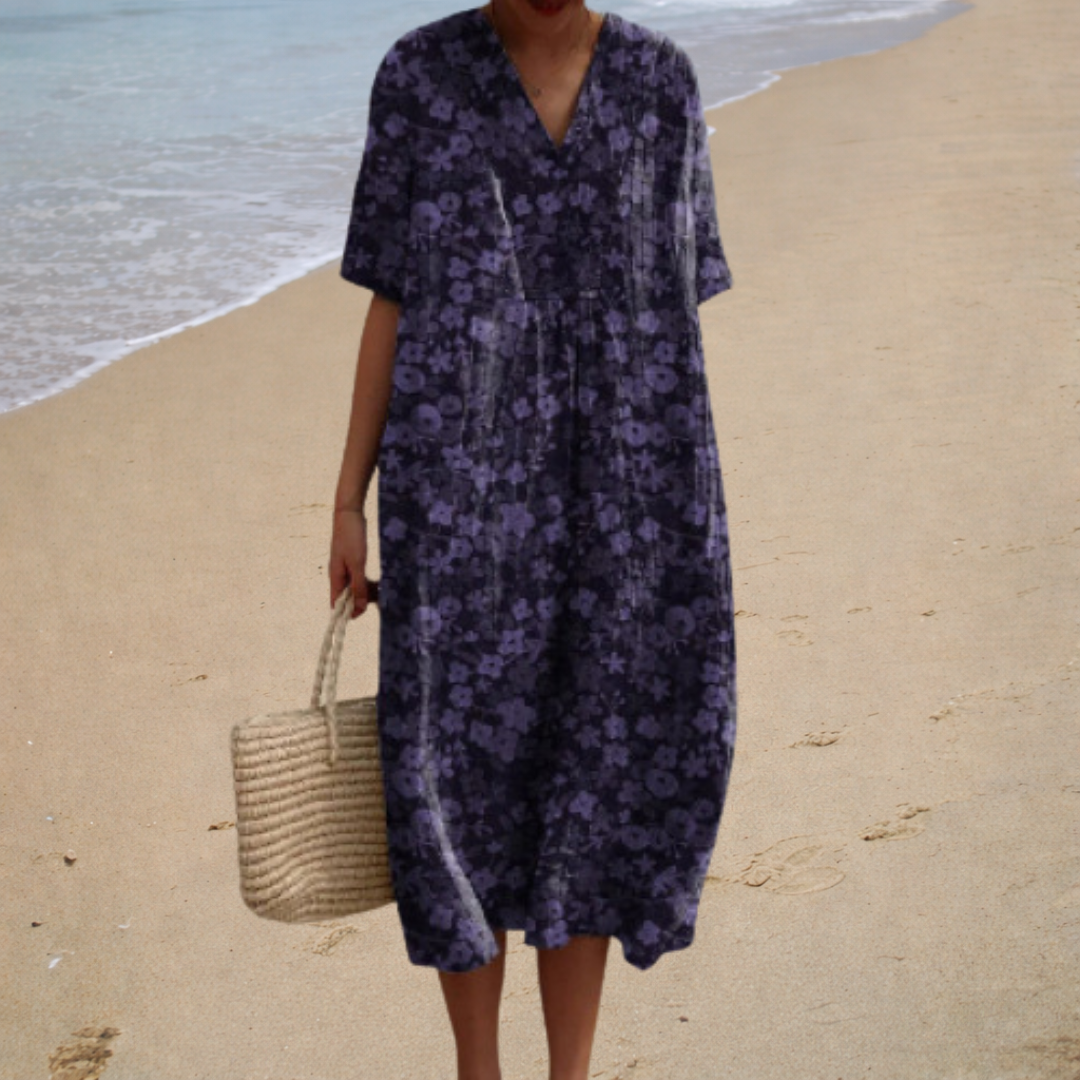Vestido de Verano Cómodo de Estilo Italiano – Cubriente y Ligero