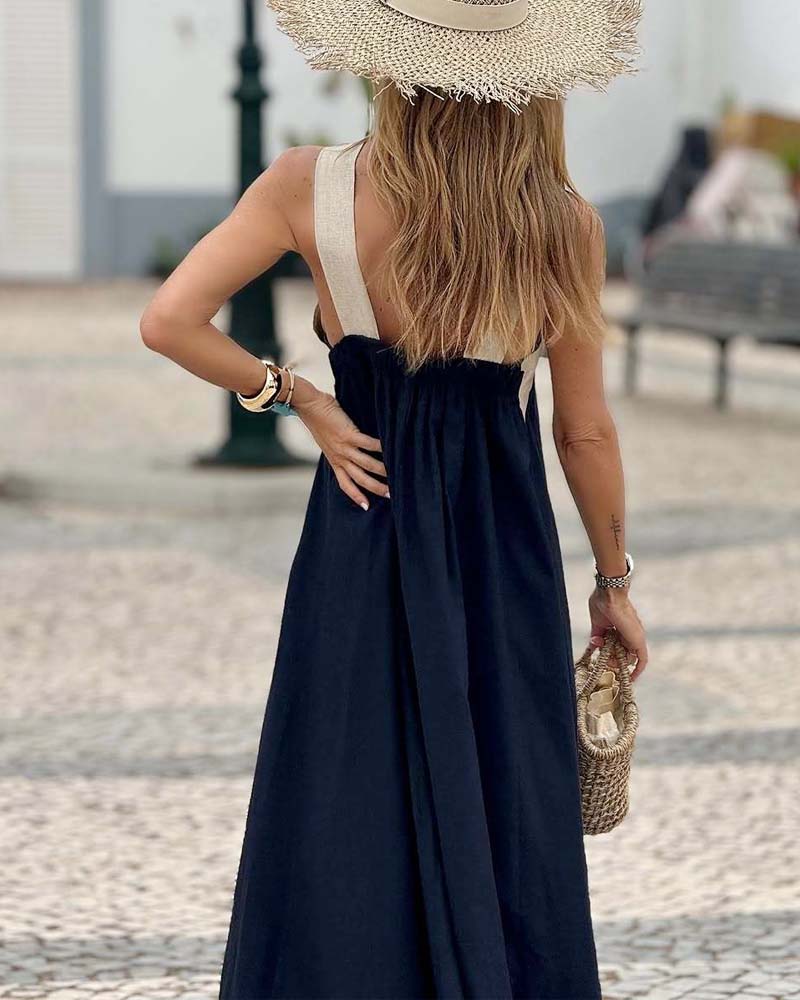 Vestido de Cuello Cruzado Serena™