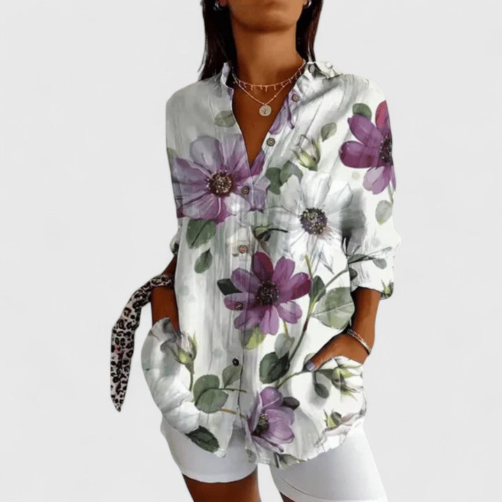 Katarine | Blusa Elegante de Flores