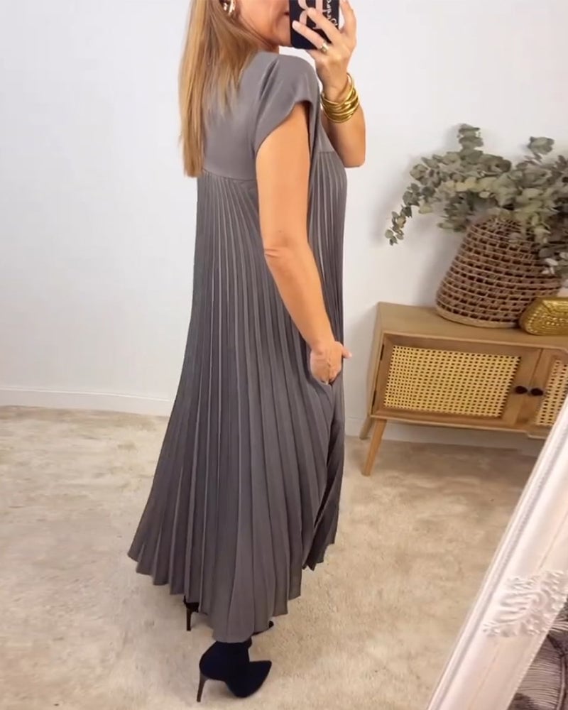 Sophia - Elegante Vestido Maxí Plisado