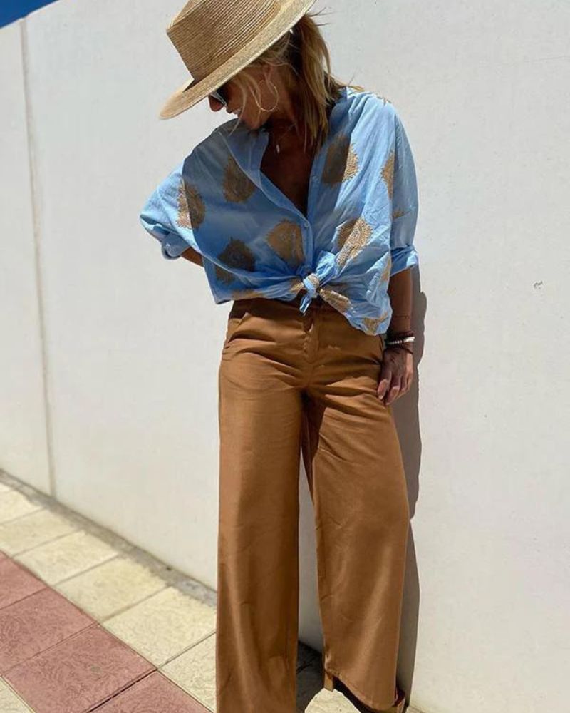 Lina – Blusa con bordados elegantes