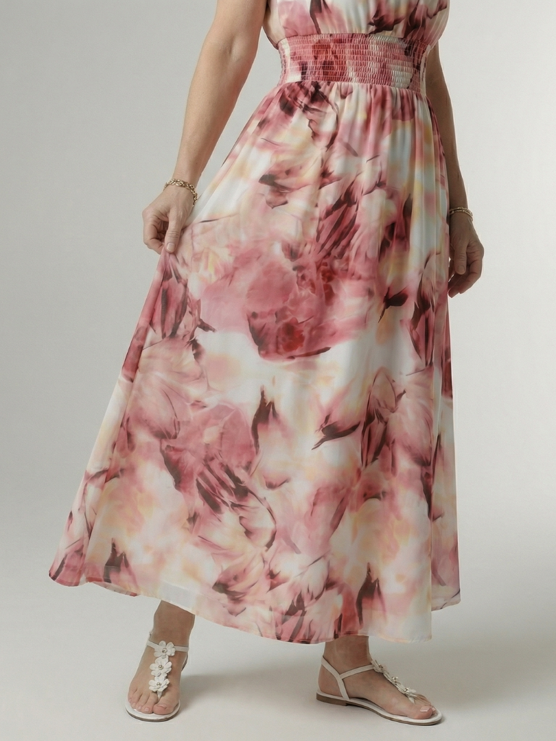Sylin | Vestido Midi de Tirantes Pintado