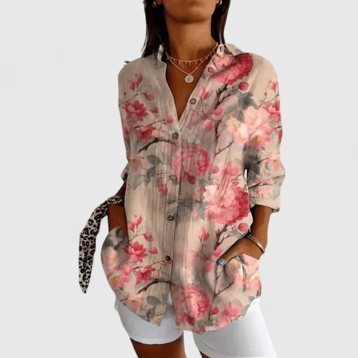 Katarine | Blusa Elegante de Flores
