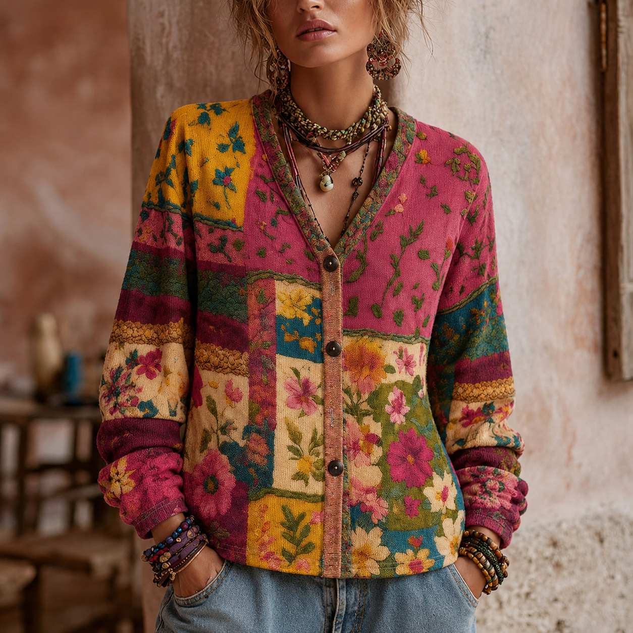 Chaleco Floral Lira