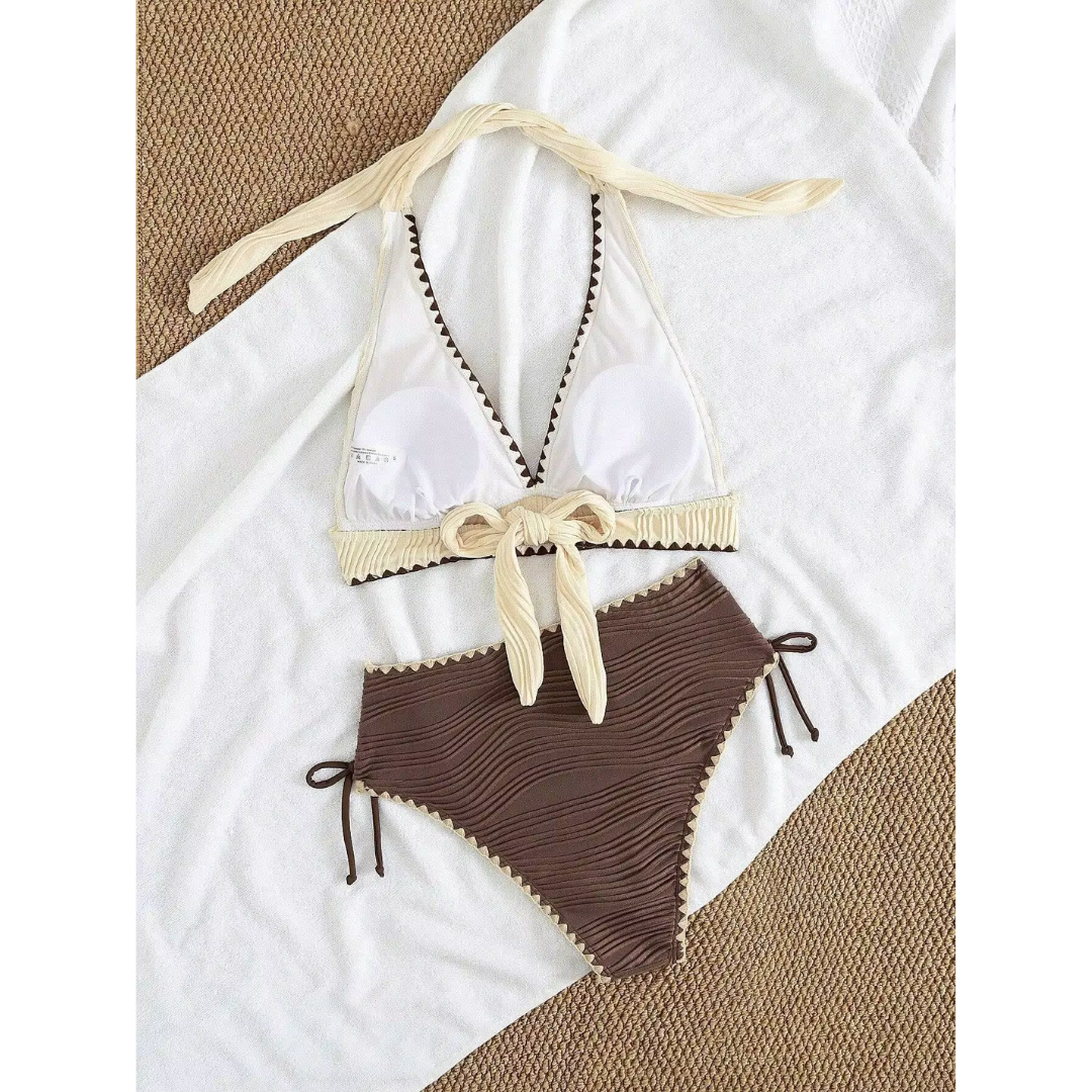 Femke | Bikini Boho con Cintura Alta