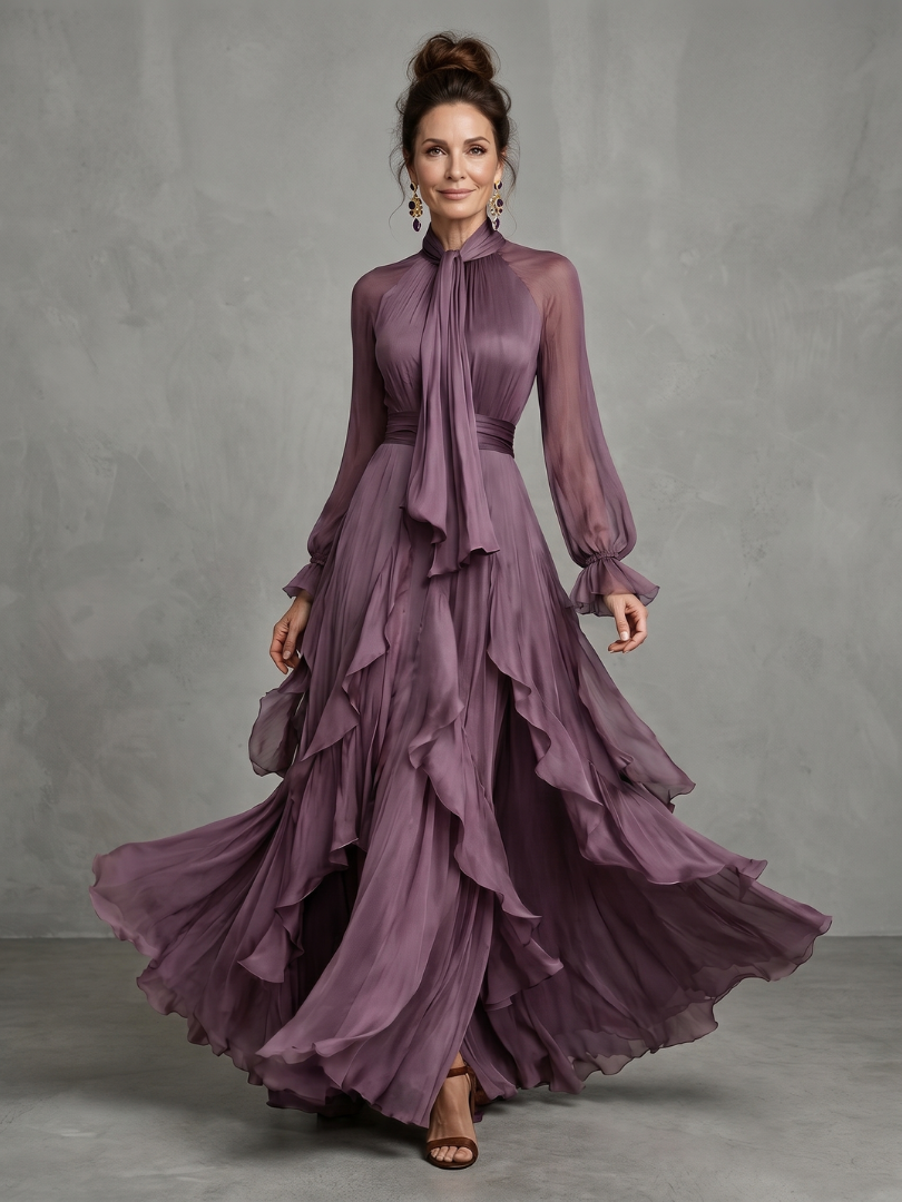 Demetria | Jurka Maxi con Volantes Tiedek