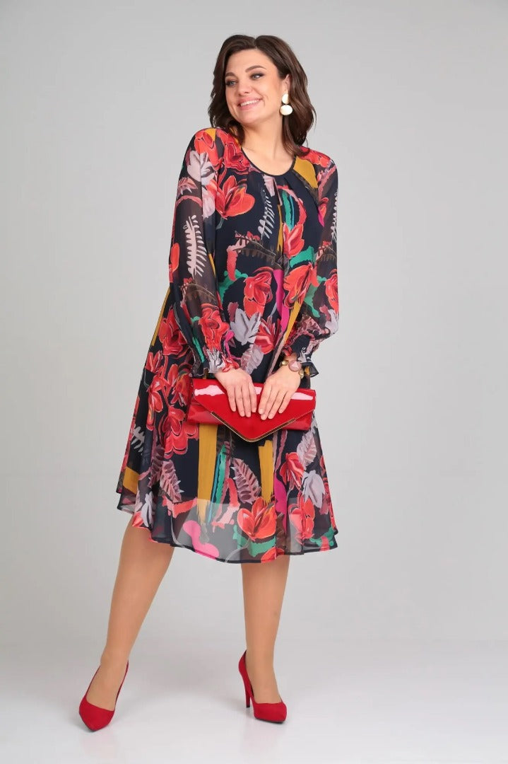 Florine – Vestido floral elegante