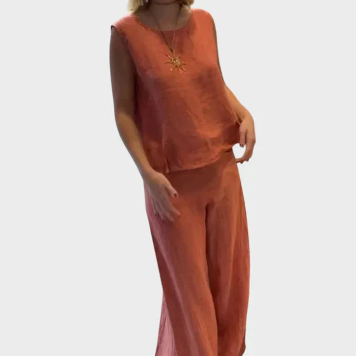 Paloma | Conjunto de Top Sin Mangas y Pantalones Cortos Bohemios