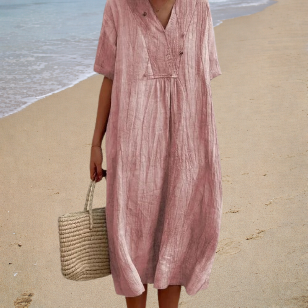 Vestido de Verano Cómodo de Estilo Italiano – Cubriente y Ligero