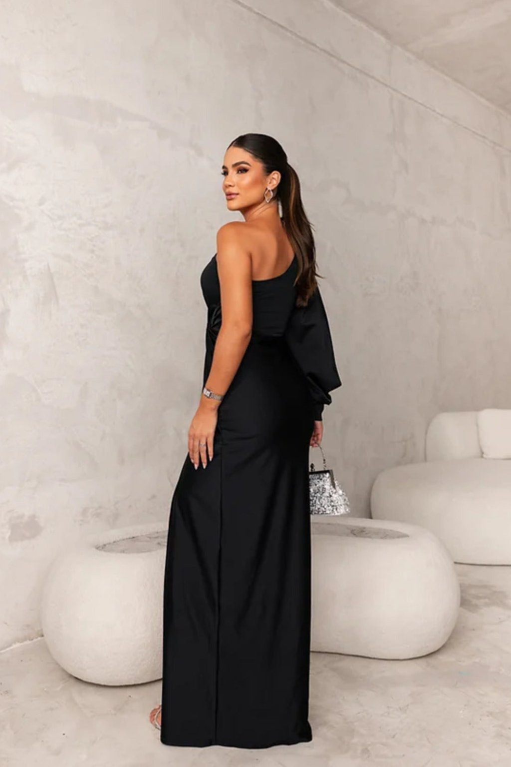 Estella™ - Vestido de Noche de Una Manga