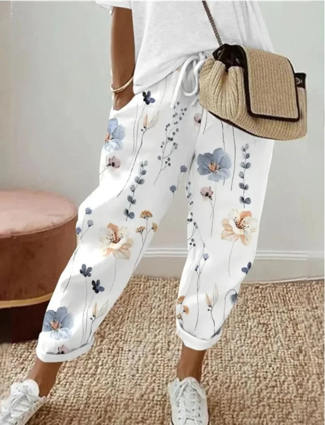 Elara | Pantalones de Confort con Estampado Floral