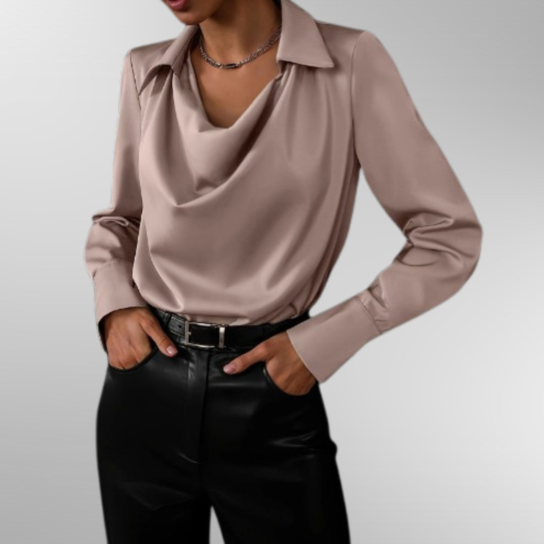 Violet | Blusa Elegante de Satén