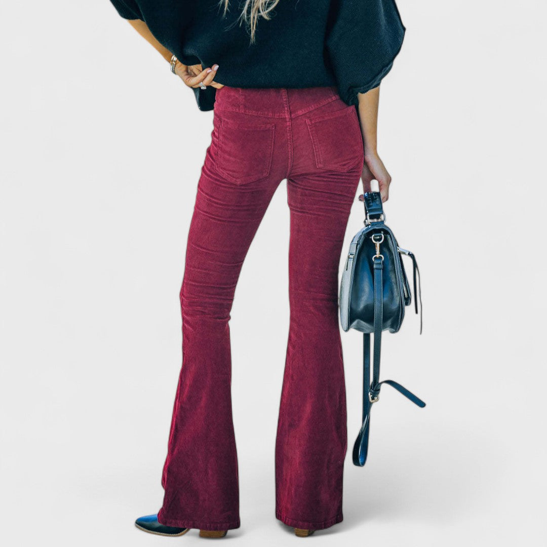 Chalvessa | Pantalones Elegantes Acampanados
