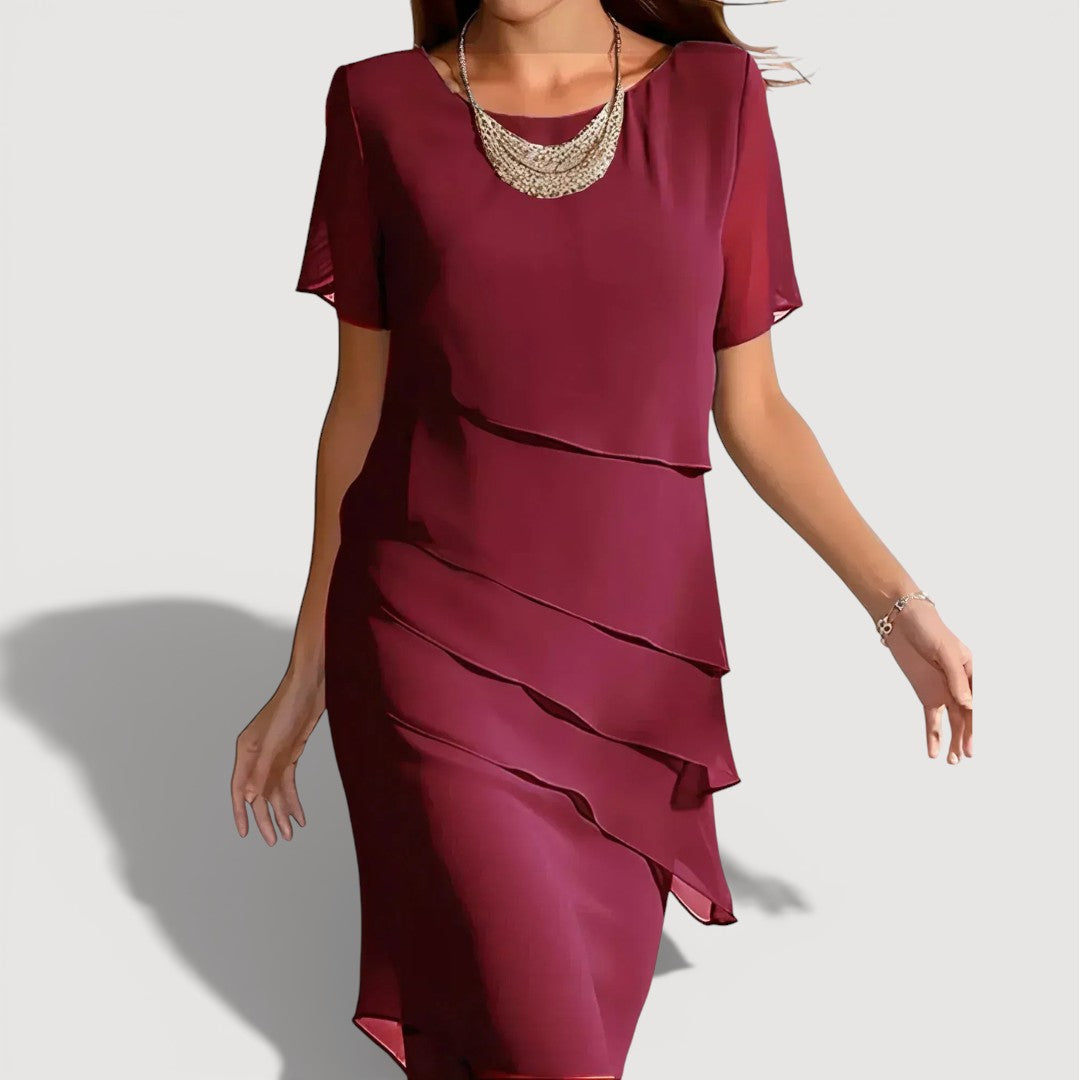 Patricia | Vestido Midi Estratificado