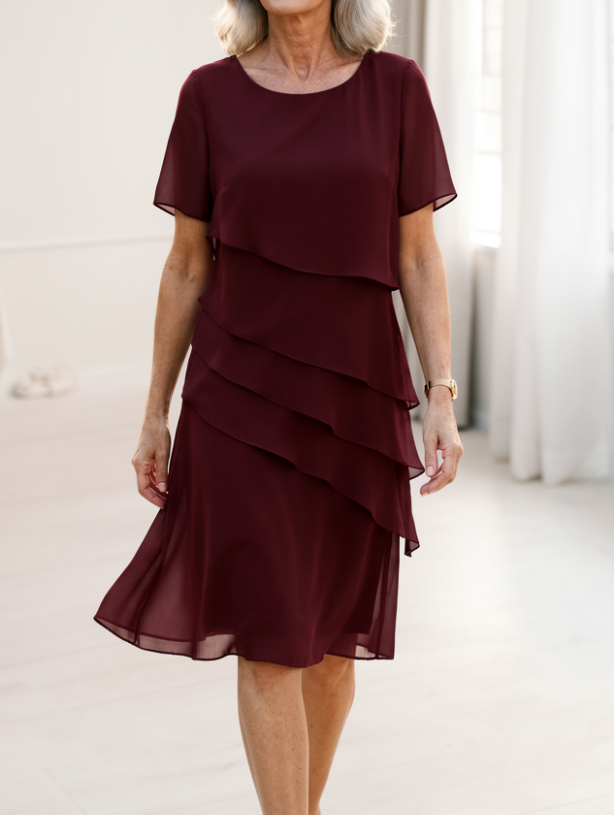 Linda • Vestido con Volantes de Confort Elegante