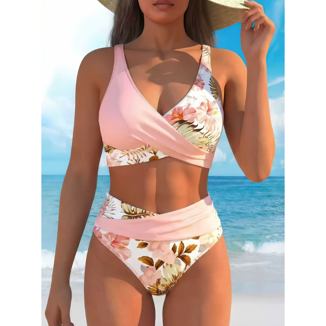 Sisi | Bikini con Frente Torcido y Cintura Alta