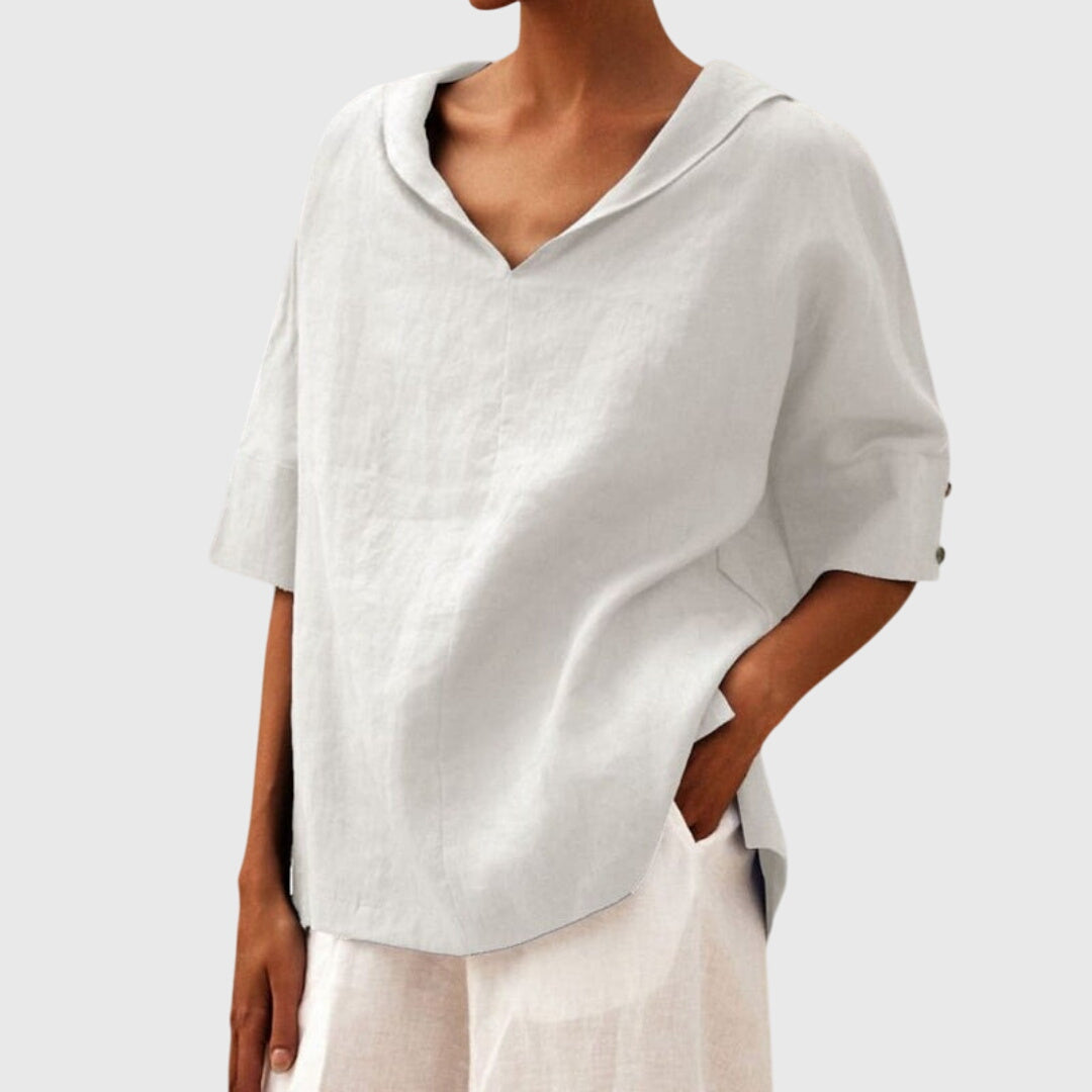 Joanna™ | Blusa Casual de Corte Suelto