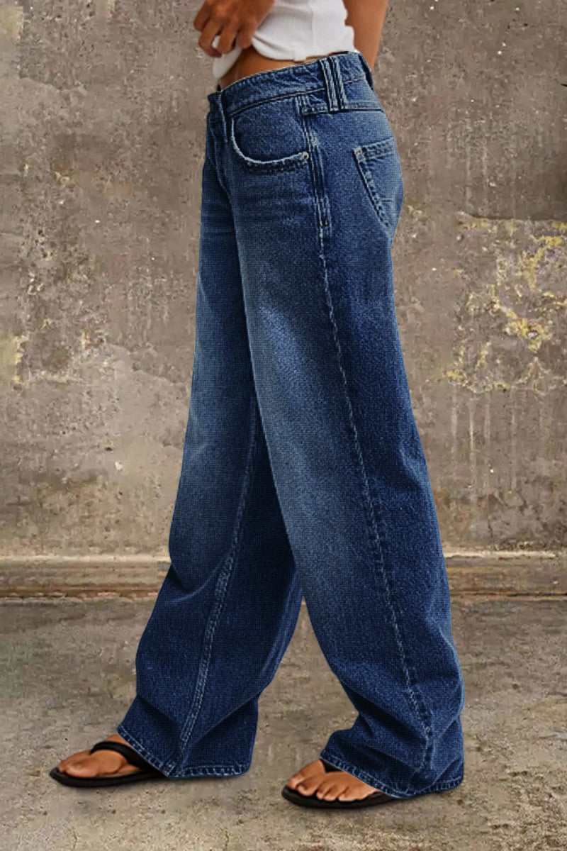 Denvara | Jeans de pierna recta de talle medio