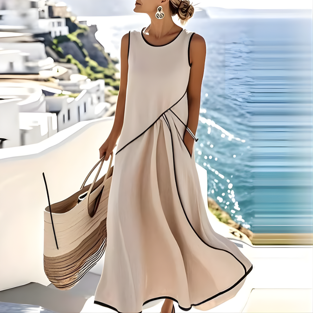 Saige™ | Vestido de Verano a Rayas Elegante