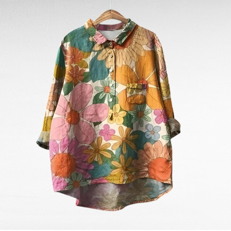 Camille | Blusa Elegante de Verano en Lino