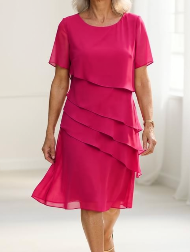 Linda • Vestido con Volantes de Confort Elegante