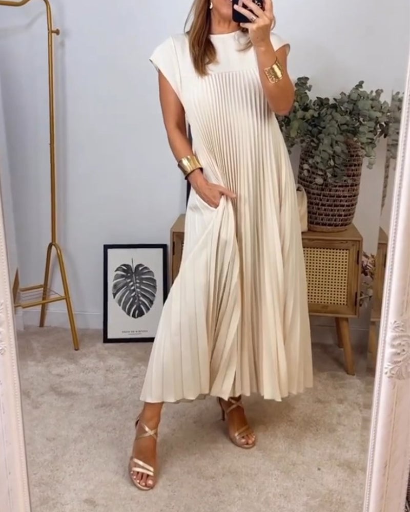 Sophia - Elegante Vestido Maxi Plisado
