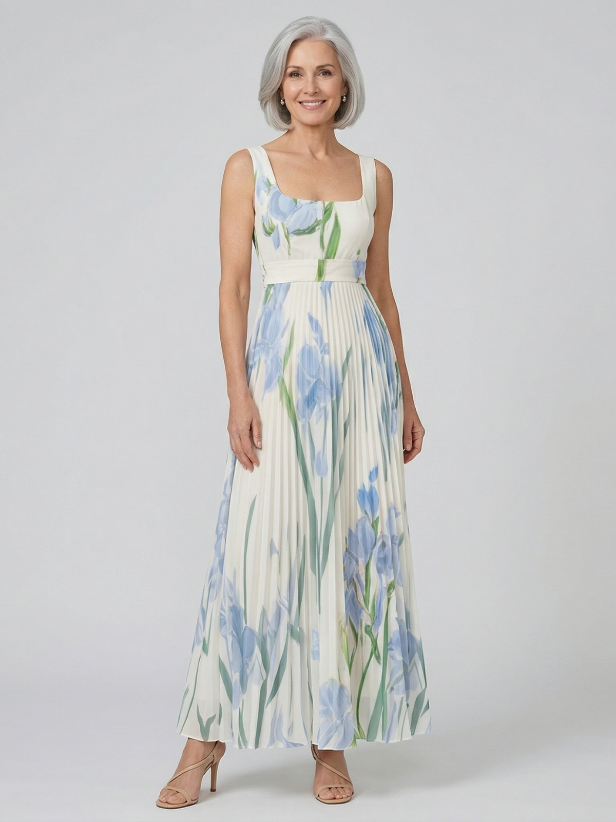 Vestido Maxi A-Line Floral Harper