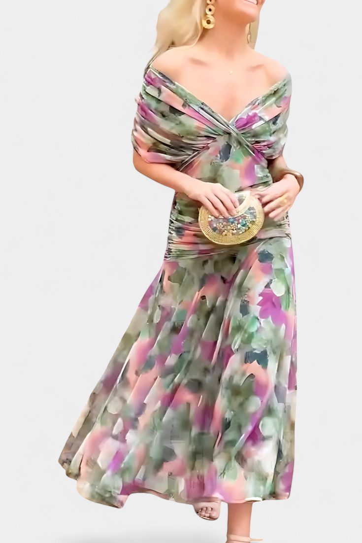 VESTIDO ENVOLVENTE ESTILO CRUZADO
