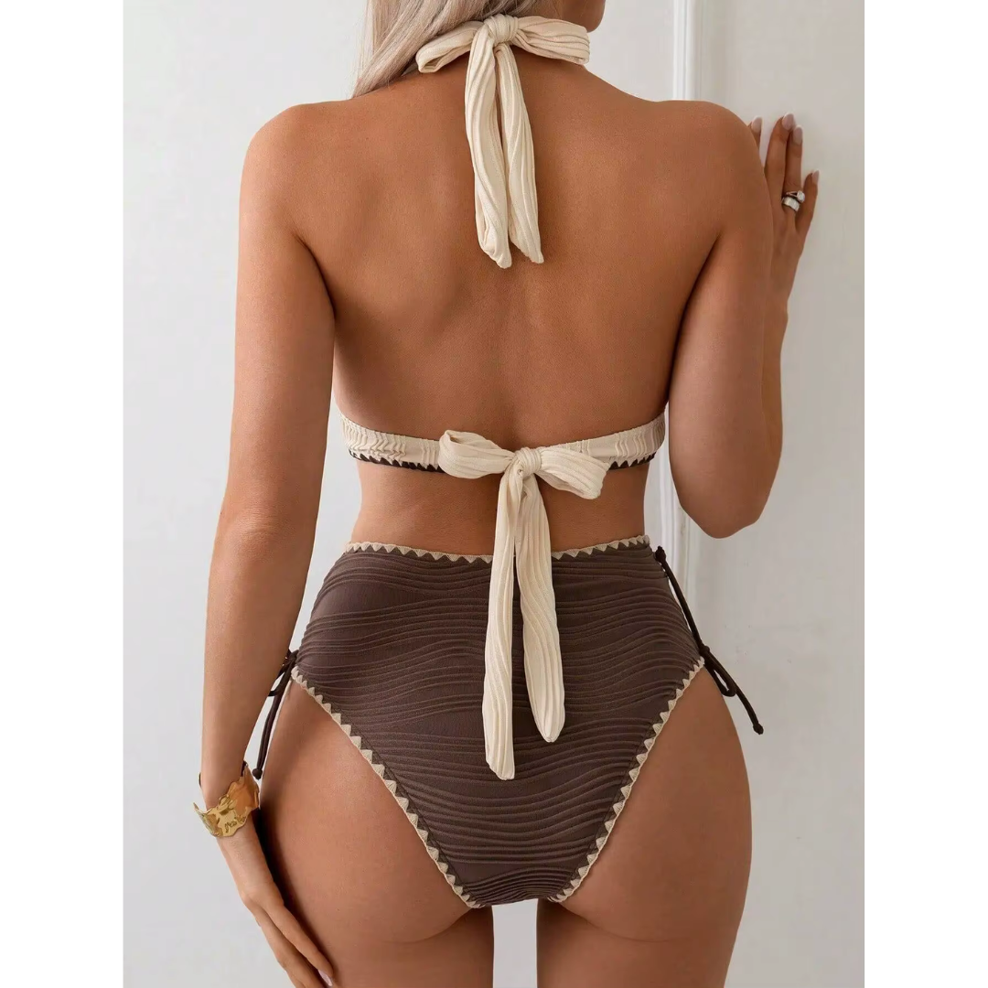 Femke | Bikini Boho con Cintura Alta