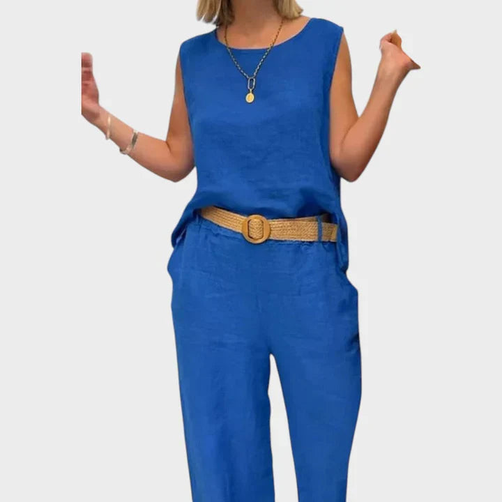 Paloma | Conjunto de Top Sin Mangas y Pantalones Cortos Bohemios