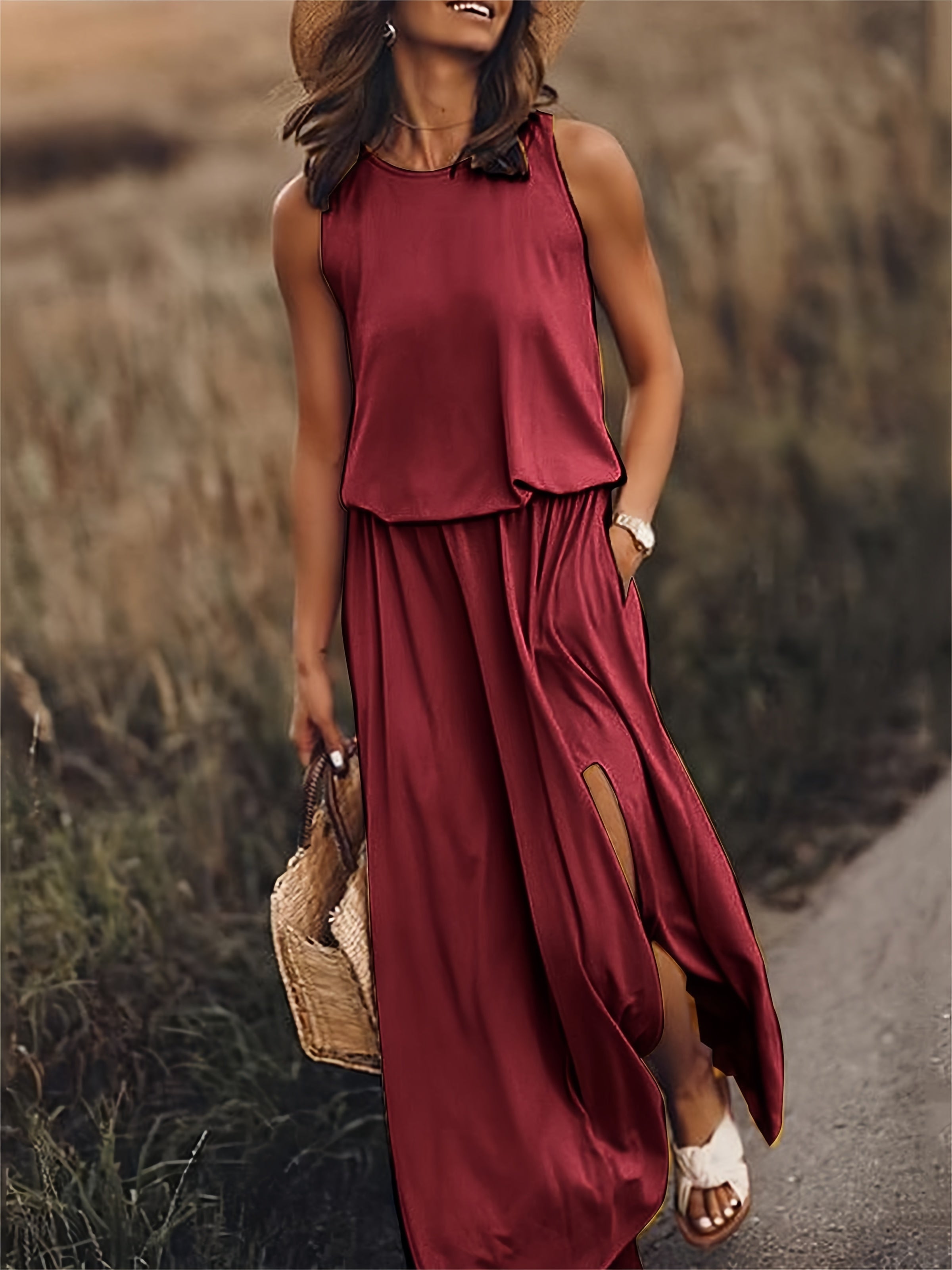Minerva - Vestido Maxi Sin Mangas