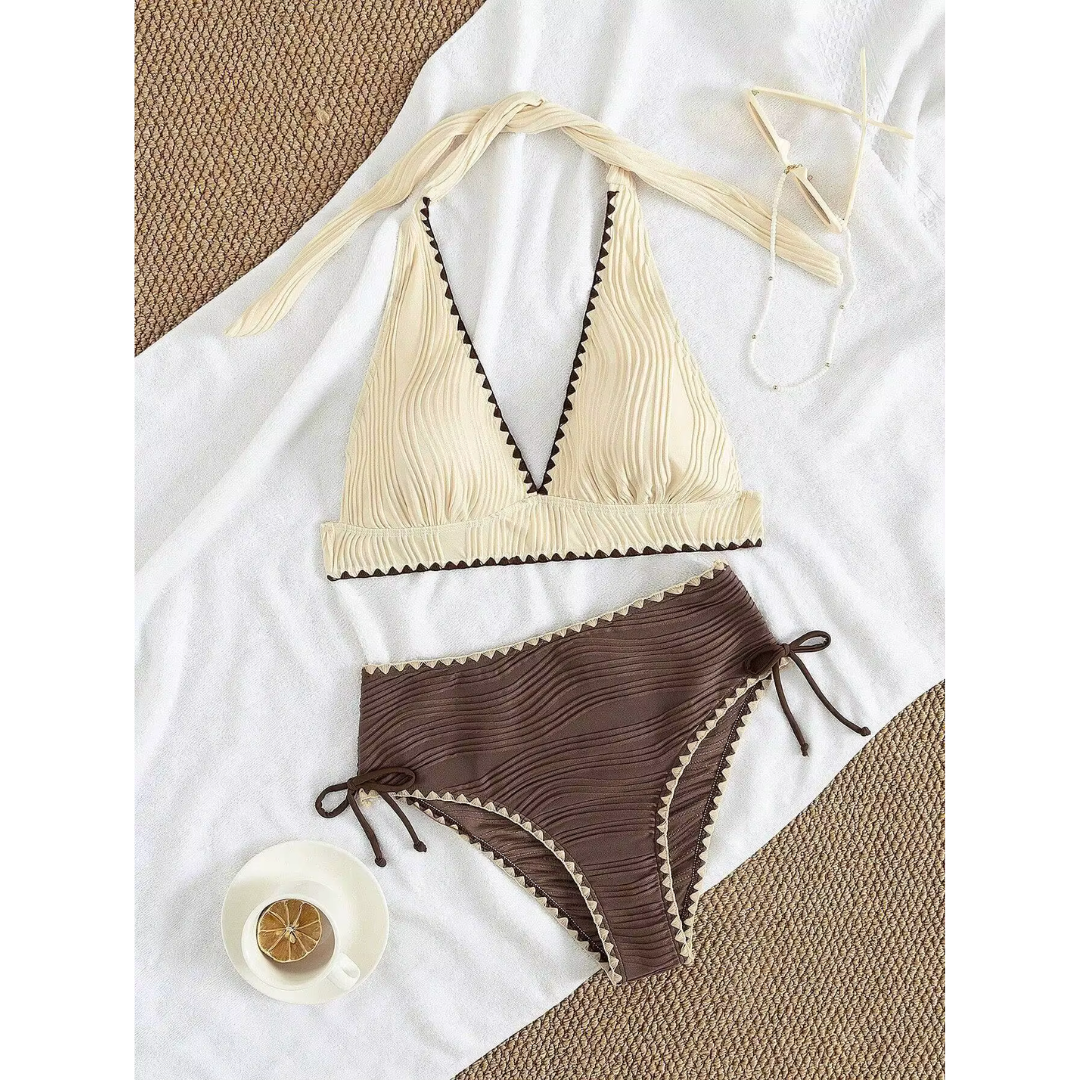 Femke | Bikini Boho con Cintura Alta