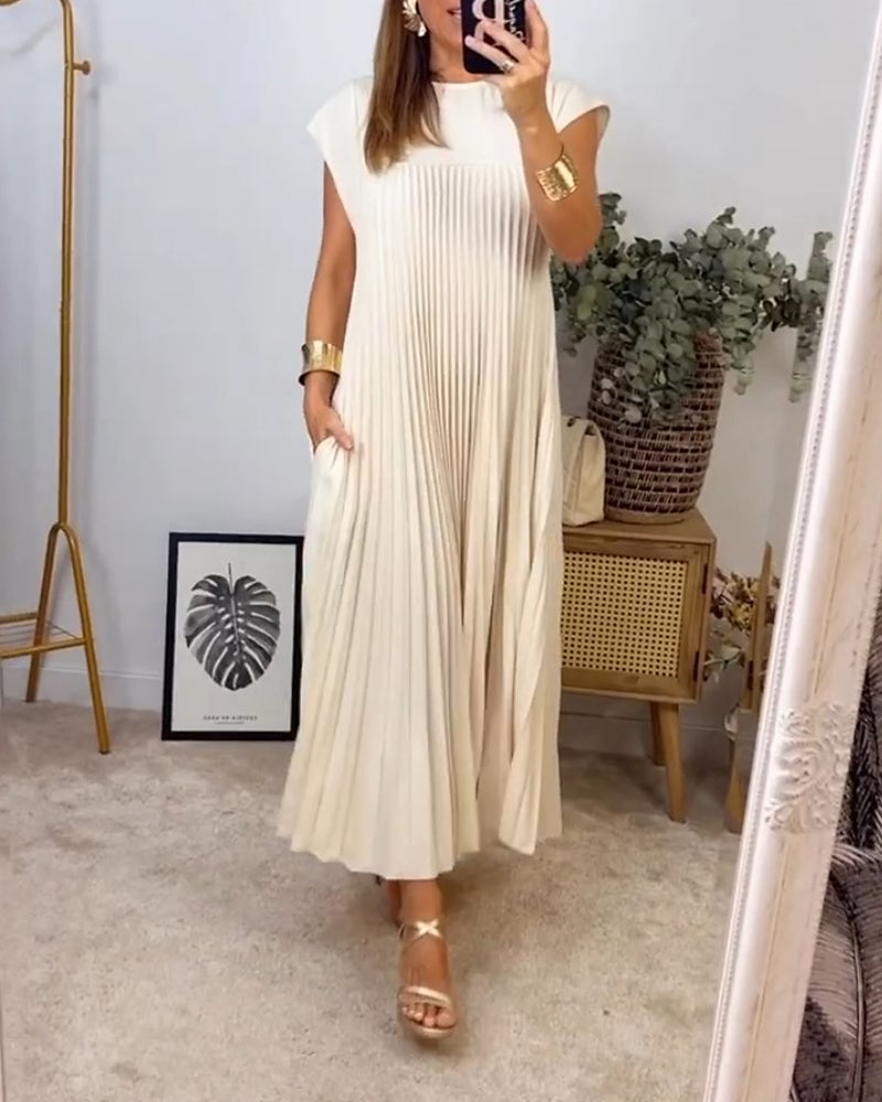 Sophia - Elegante Vestido Maxi Plisado
