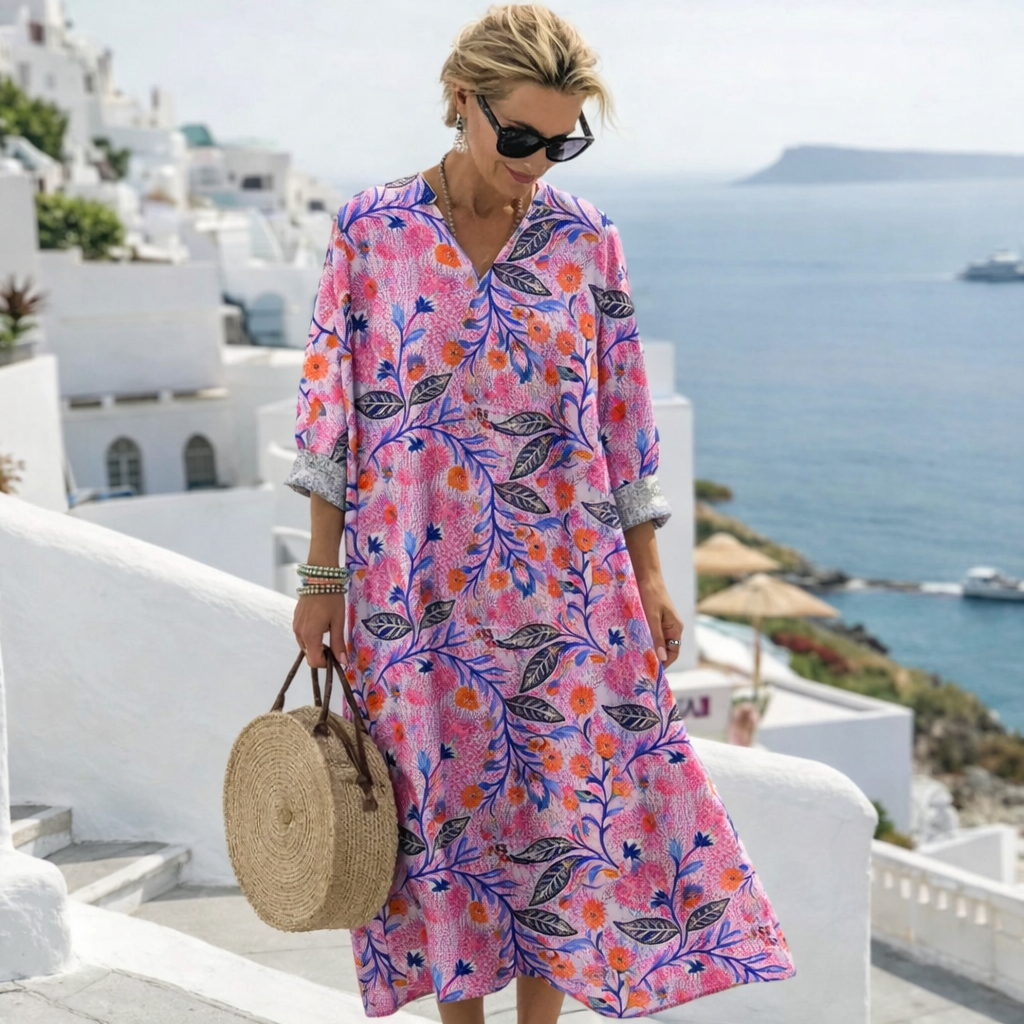 Vestido de Verano Cómodo de Estilo Italiano – Cubriente y Ligero