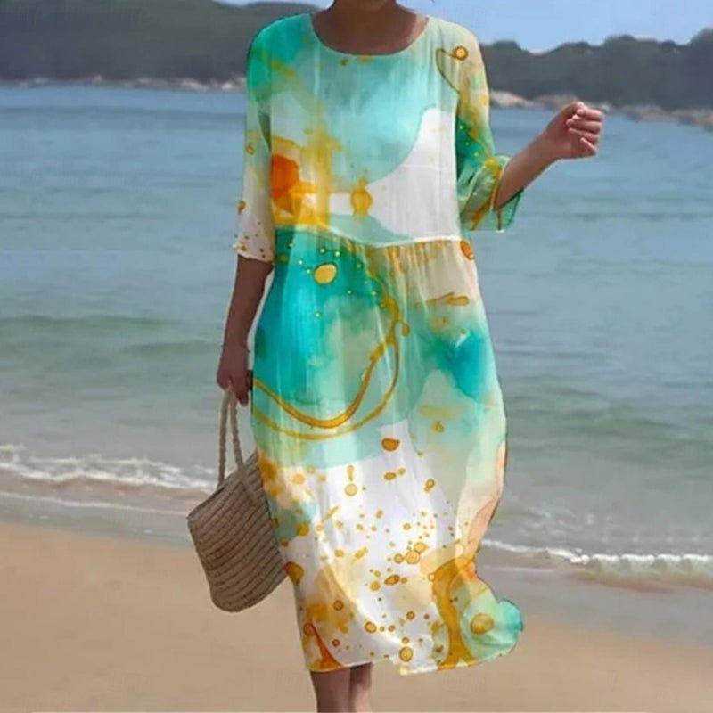 Keely | Vestido de Flores al Atardecer