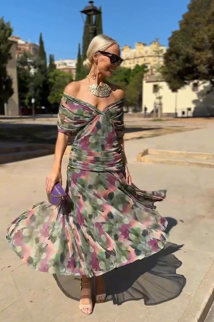 Louise | Vestido Maxi de Fiesta Elegante con Escote en V
