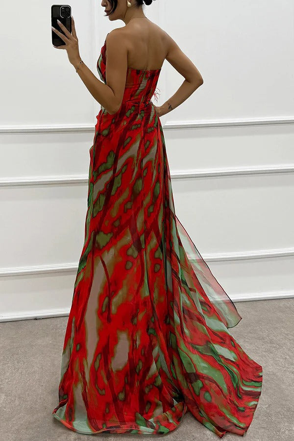 Mia™ | Vestido Draped Vibrante
