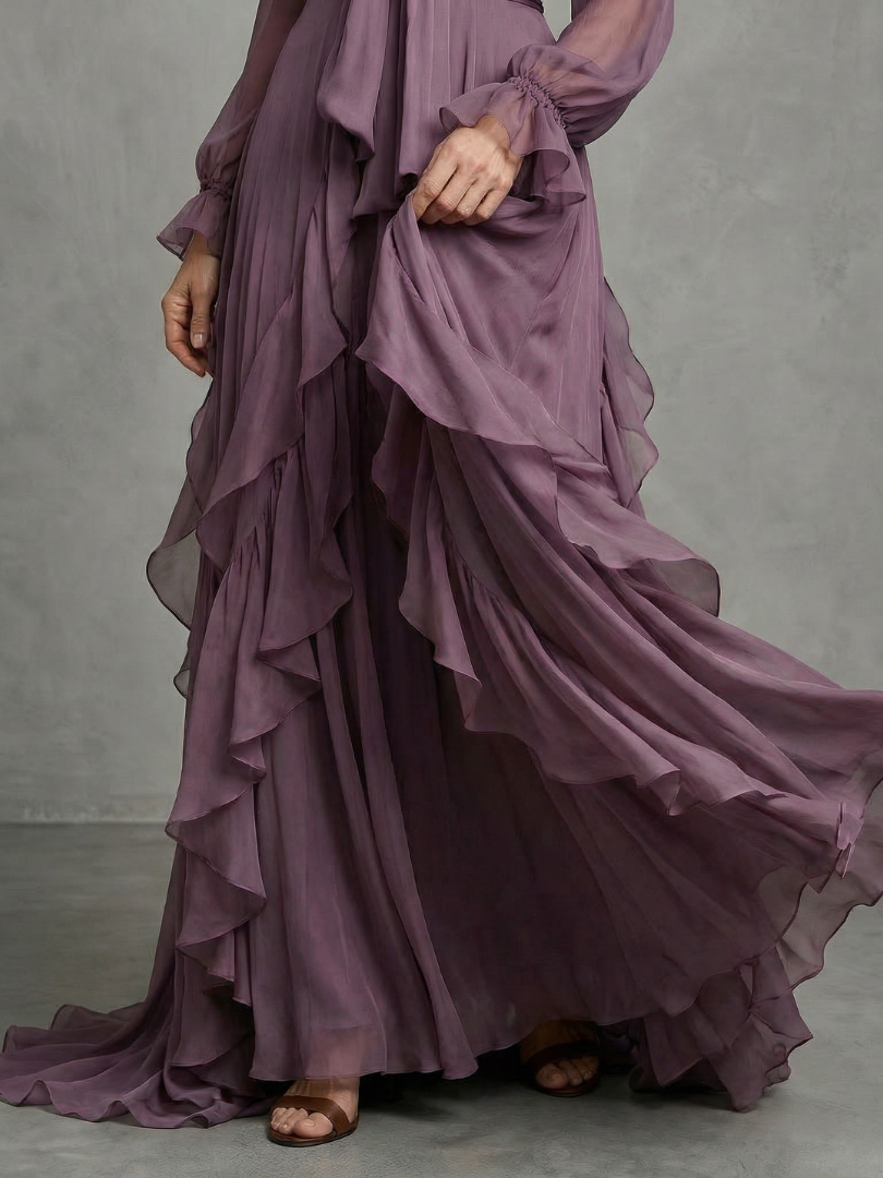 Demetria | Jurka Maxi con Volantes Tiedek