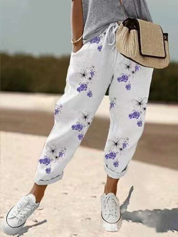 LAVENDORA – PANTALONES FLORALES RELAJADOS