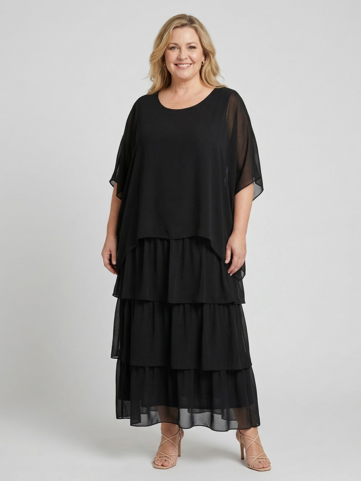 Vestido Maxi Fluido Elegante Luna