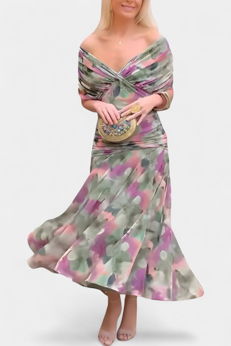 VESTIDO ENVOLVENTE ESTILO CRUZADO