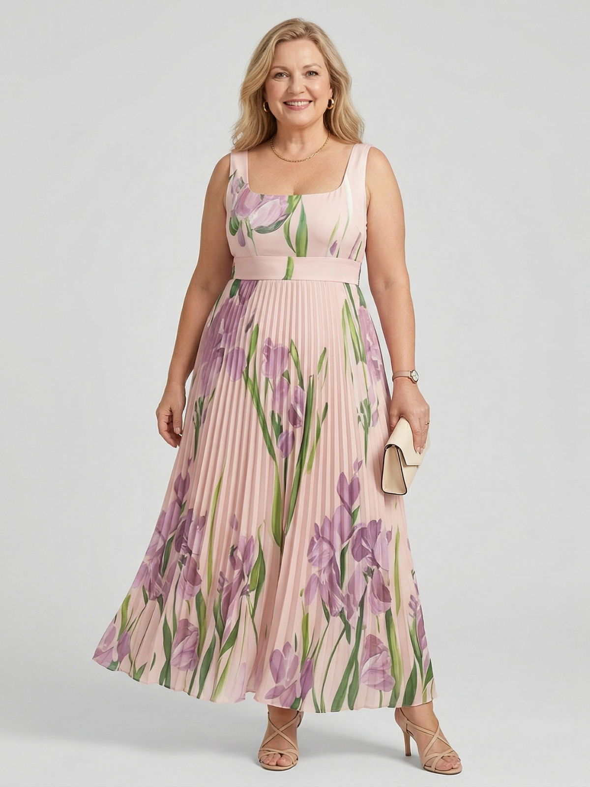 Vestido Maxi A-Line Floral Harper