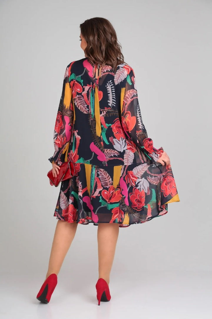 Florine – Vestido floral elegante